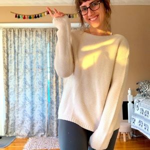 **SOLD** Forever 21 knit cream sweater size small